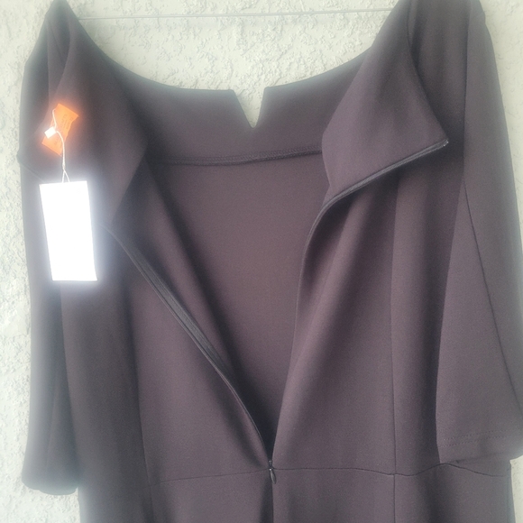 Marycrafts Women's Fit Flare Tea Midi Dress sz 22 black  NWT - Picture 9 of 11